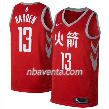Camiseta Hombre Houston Rockets James Harden 13 Nike City Edition Swingman